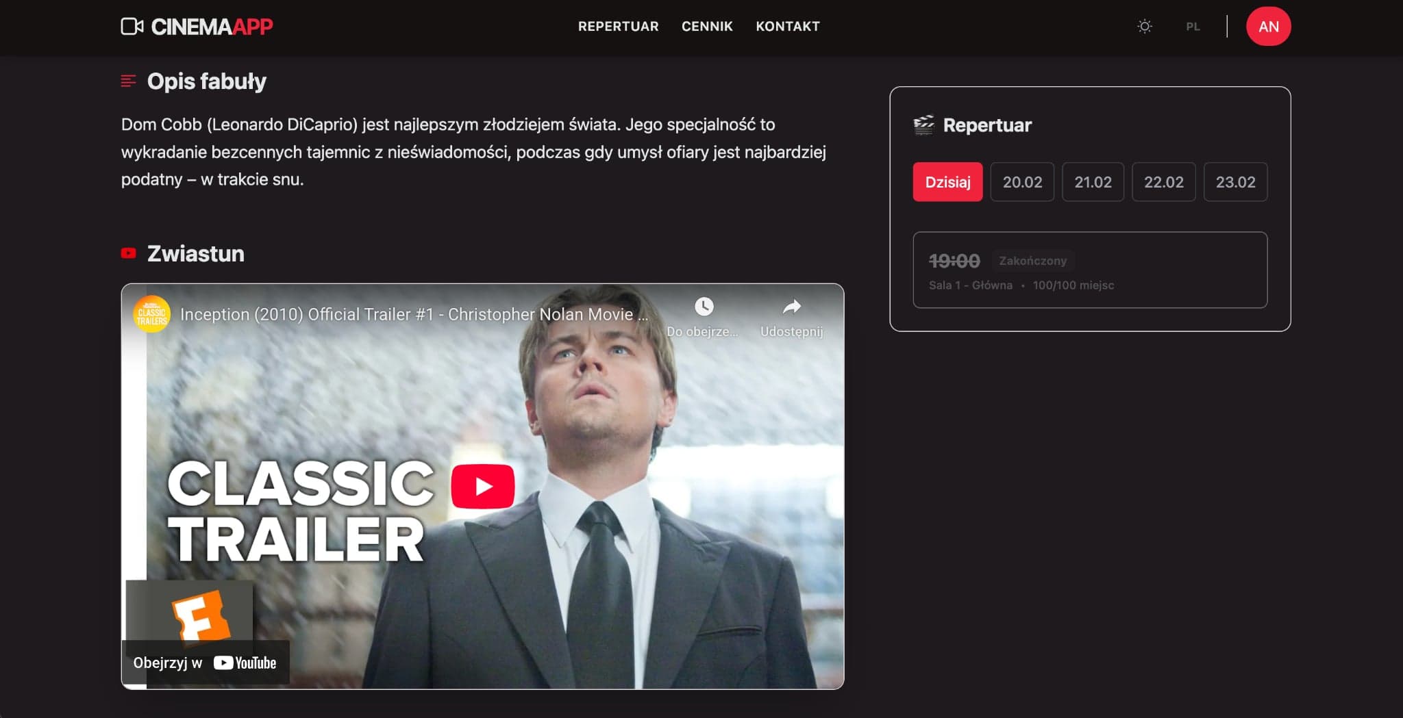 Cinema Booking System screenshot 5